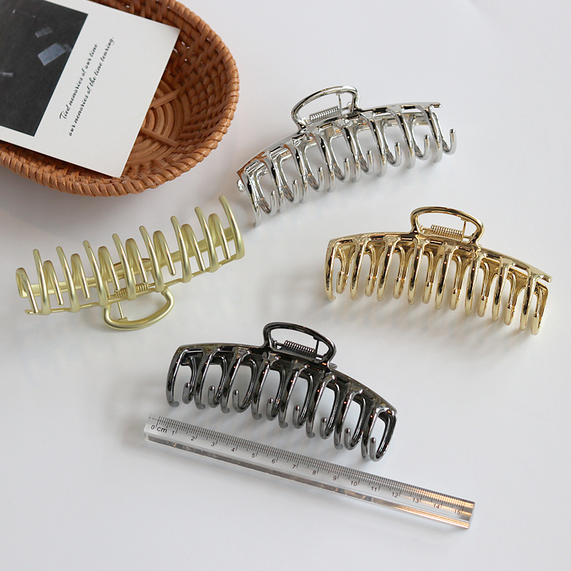 Hair Clip Claw Large - قطعة واحدة من مشبك المعدن الأوروبي