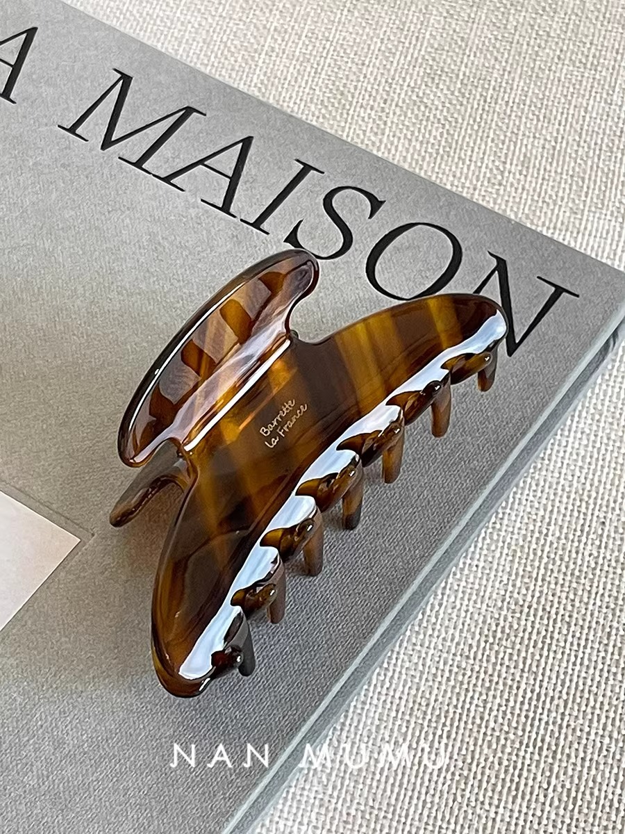 جديد ريترو الكورية خلات مشبك ش - مراجعة Hair Clip Claw Large وسعره