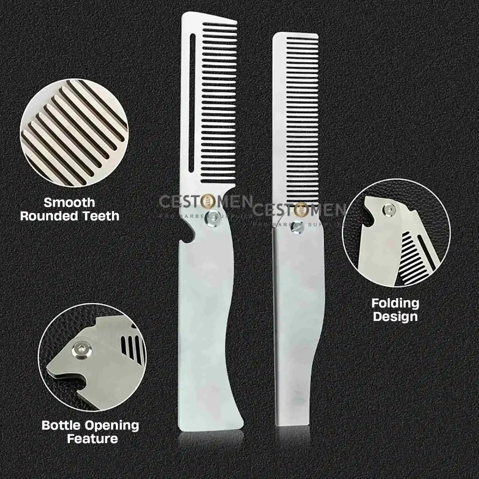 نوع جديد 1/2 قطعة أمشاط الصلب  - مراجعة Hair Care Barber وسعره