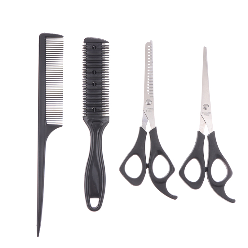 جديد【4 قطع من مقصات الشعر، مقص - مراجعة Hair Care Barber وسعره