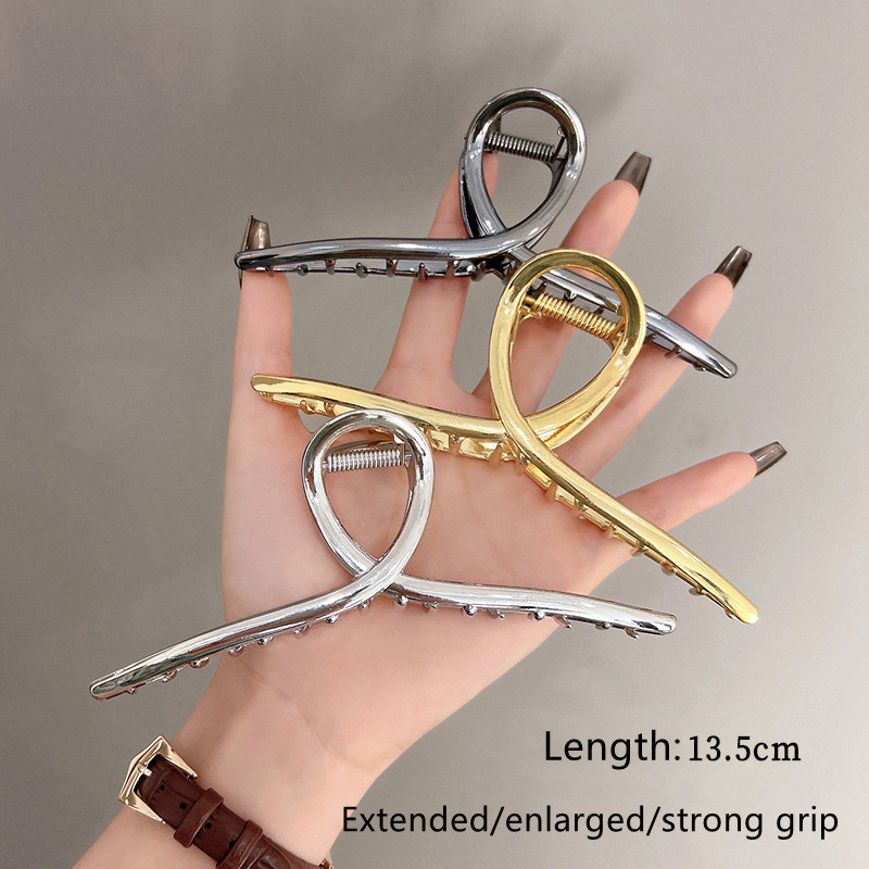 مشبك شعر عالي ومعدني، مشبك كبي - مراجعة Hair Clip Claw Large وسعره