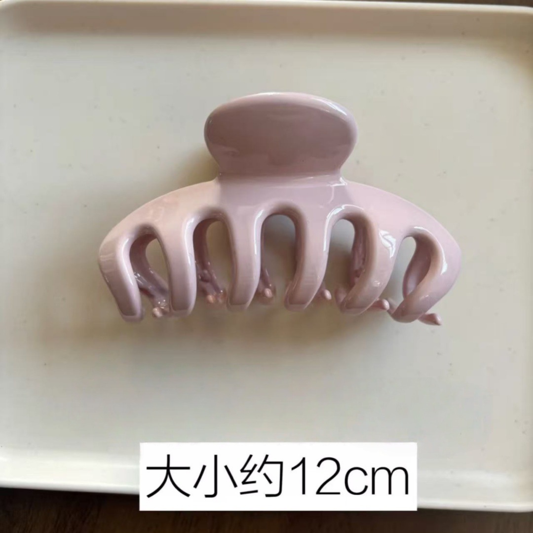 مشبك شعر كوري كبير وردي اللون  - مراجعة Hair Clip Claw Large وسعره